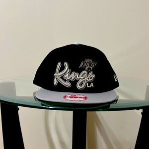 Black and gray New Era SnapBack. NHL LA Kings